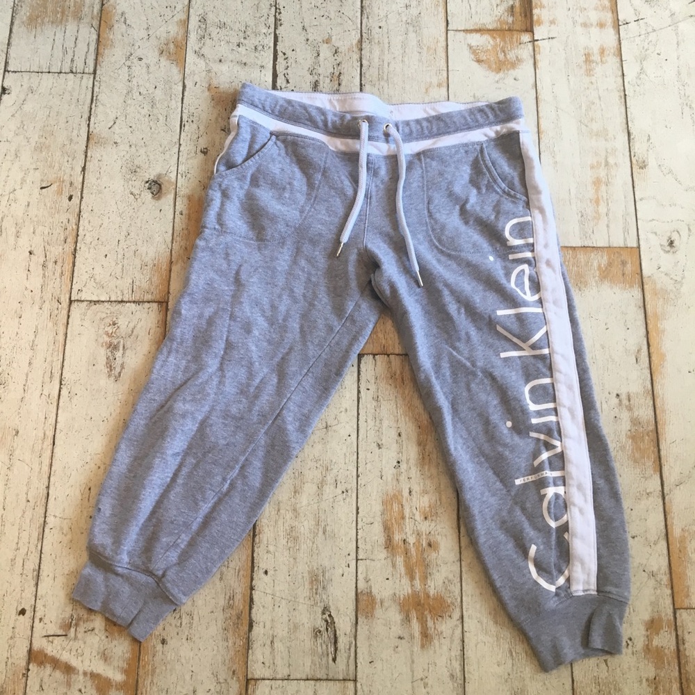 Calvin Klein grey capri joggers